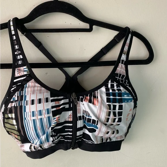 Victoria's Secret Sport Knockout Front Zip Double Enclosure Bra 34D - Picture 1 of 7